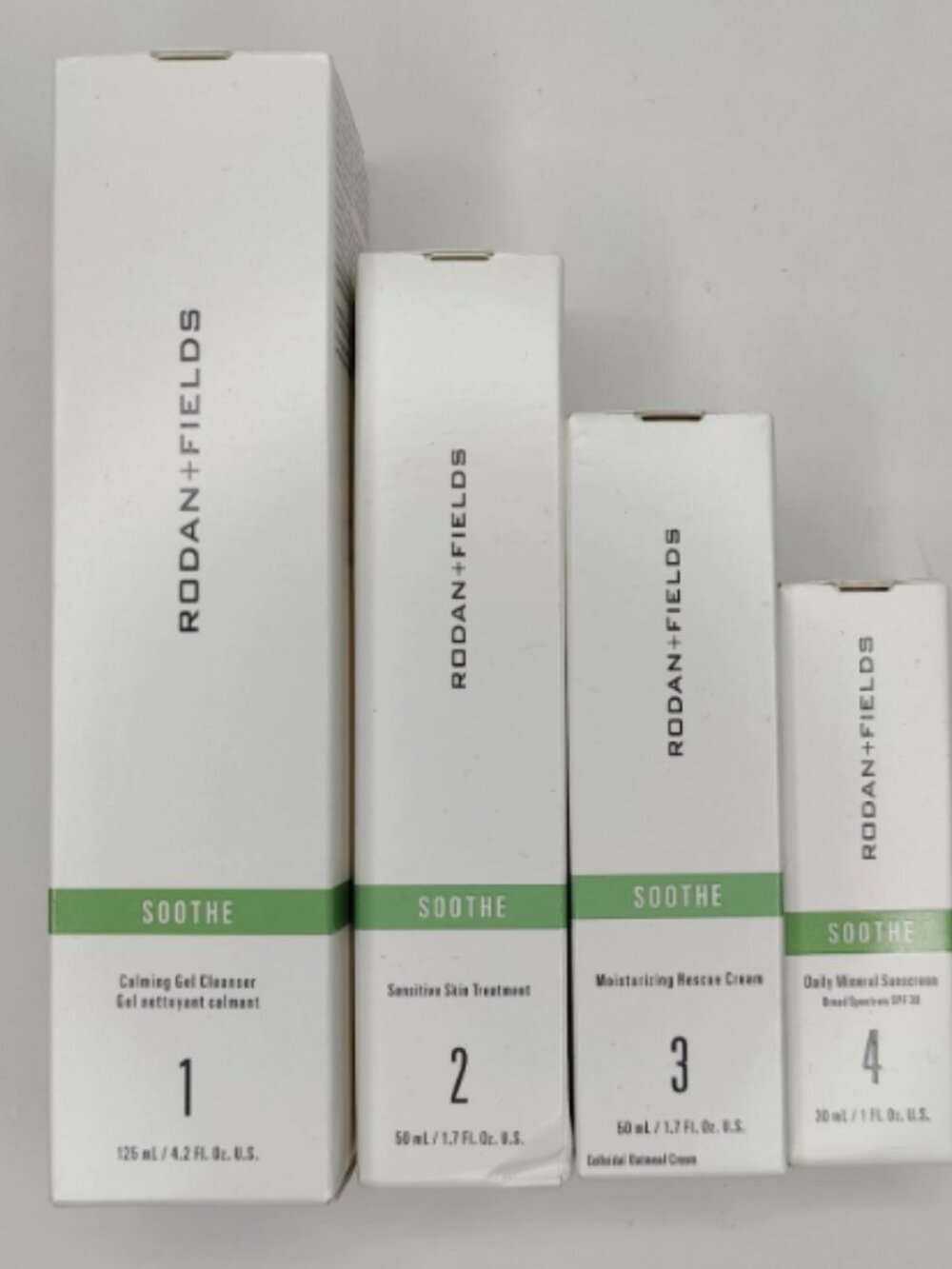Rodan + Fields Soothe Regimen New in Box Sealed 4 Piece Set Exp 2023/2024 (A)
